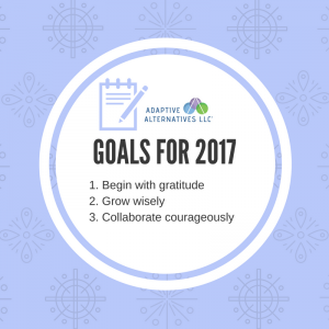 Adaptive Alternatives LLC 2017 Goals
